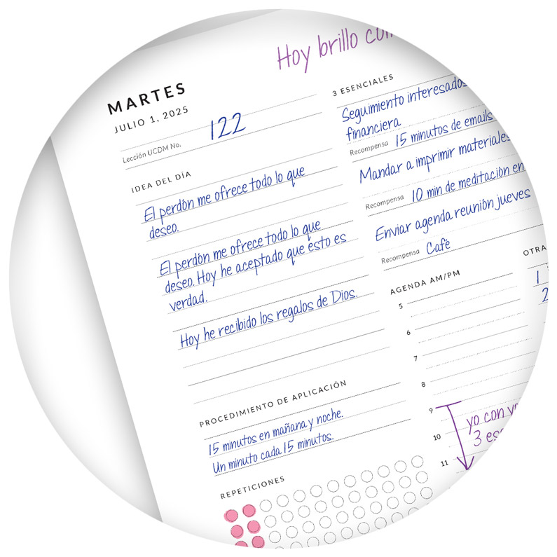 Planeador Esencialista Edición Un Curso de Milagros - ejercicio UCDM Planeador Esencialista Edición Un Curso de Milagros - ejercicio UCDM