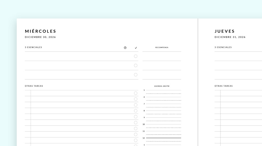 Planeador Esencialista Edición Días